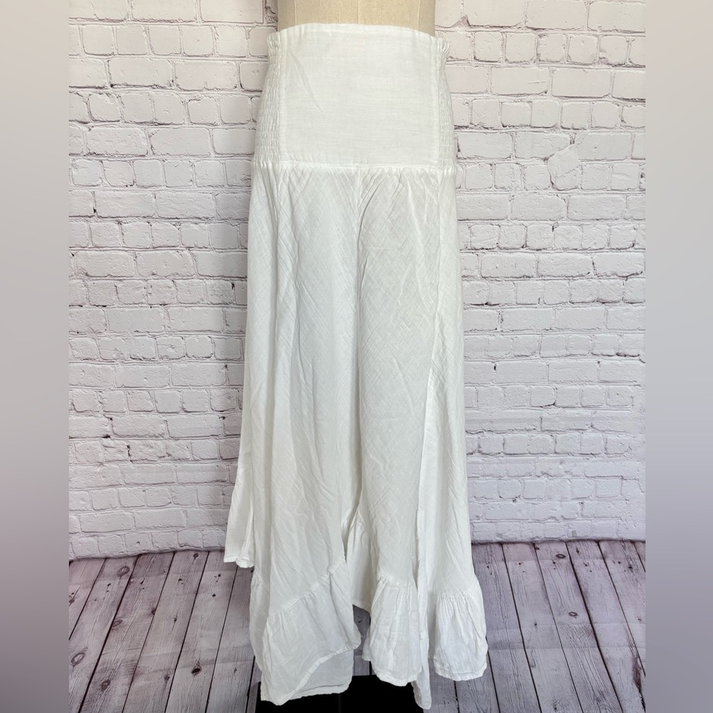 NATURAL LIFE Feelin' Alive White Cotton Convertible Boho Midi Skirt—NWT--L - Picture 2 of 13